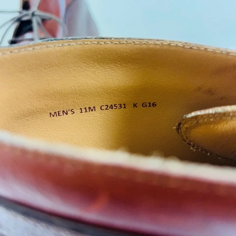 Cole Haan Men's Graydon‎ Boot  Cognac Pebbled Leather Chukka Plain Toe Size 11